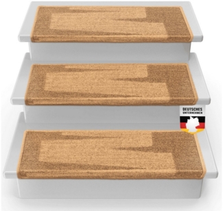Floordirekt Stufenmatte Via Veneto, Erhältlich in vielen Farben & Größen, Treppenschutz, Halbrund, Höhe: 8,5 mm