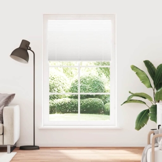 vidaXL Plissee Weiß 115x200 cm Stoffbreite 114,4 cm Polyester 4015520