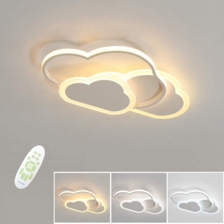 Goeco LED Deckenleuchte LED Energiesparlampe Wolkenlampe mit dimmbarer Fernbedienung, mit hochleistungm LED-Chip und Aluminium Lampenkörper