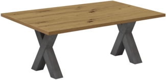 Couchtisch Biblis-System / Big System CT, Anthrazit, Holzfarben, 120 x 51 x 70 cm