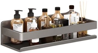 ibettertec Duschablage Edelstahl Eckregal ohne Bohren,in Größen 30/40/50 cm,Duschkorb, Aluminium Rostfrei,Badezimmer Duschablage, Schwarzes Wandregal für Bad und Küche, inkl. Gewürzregale
