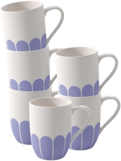 Villeroy & Boch Fleur Bleu Henkelbecher 290 ml 6er Set - DS