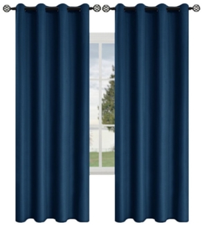 Kaket Verdunkelungsvorhang 100 % Verdunkelungsvorhänge für das Schlafzimmer mit schwarzem Futter, (1 St), 2-lagige, komplett lichtdichte, thermoisolierte Ösenvorhänge
