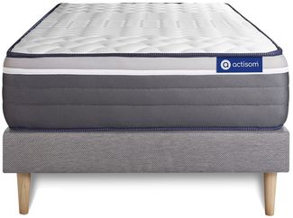 Actiflex plus matratze 80x190 cm + Bettgestell mit lattenrost - Dicke : 26cm - Taschenfederkern und Memory-schaum - H5