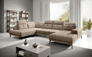 Wohnideebilder Bretan Hellbraun Ecksofas & Eckcouches CO-BRE-LT-20NU