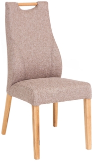 Polsterstuhl Niklas / Naila, Holz, Stoff, Beige, 48 x 104 x 67 cm