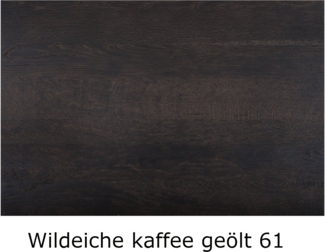 Dico Massivholz Nachttisch Select, Wildeiche, 2 Schubladen 61 Wildeiche kaffee geölt