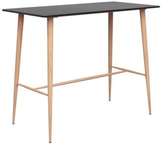 vidaXL Bartisch Schwarz 120 x 60 x 105 cm [248146]