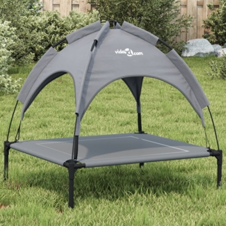 vidaXL Hundeliege mit Dach Anthrazit Oxford-Gewebe und Stahl 172597