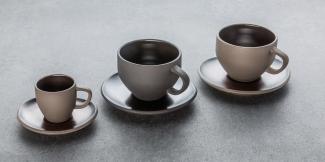 Kaffee-Obertasse Junto Slate Grey Rosenthal Kaffeetasse - Mikrowelle geeignet, Spülmaschinenfest