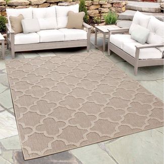 Teppium Teppich Skandinavisches Design, Rechteckig, Höhe: 8 mm, In& Outdoor Teppich Skandinavisch Design für Küchen Balkon Terrasse