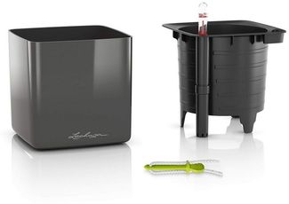 LECHUZA CUBE Glossy 14 scarlet rot highgloss 13512