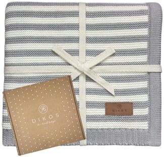 Babydecke DIKOS® Babydecke aus *100%* Bio Baumwolle Strickdecke Erstlingsdecke, DIKOS, PREMIUM Qualität atmungsaktiv, nachhaltig, plastikfrei, kuschelweich