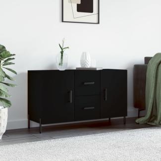 vidaXL Sideboard Schwarz 100x36x60 cm Holzwerkstoff 828181