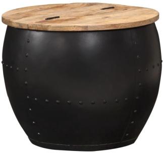 vidaXL Couchtisch Rund 53×43 cm Massivholz Mango 287484