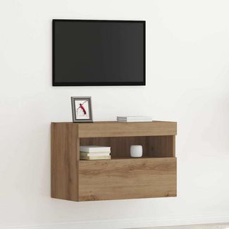 TV-Wandschrank, TV-Hängeboard Fernsehschrank Artisan-Eiche 60 x 30 x 40 cm Holzwerkstoff