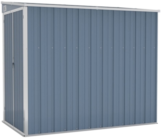vidaXL Anbauschuppen Grau 118x194x178 cm Verzinkter Stahl 316222