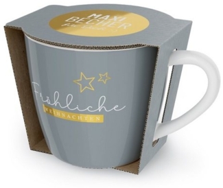 Weihnachtstasse Kaffeetasse Kaffee Tee Tasse Becher 400ml la vida Cosy Christmas Stern 910195