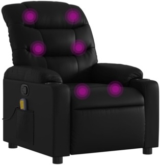 vidaXL Massage-Relaxsessel, Kunstleder, Schwarz 3206903