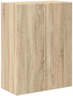vidaXL TV-Wandschrank Sonoma-Eiche 59,5 x 31 x 80 cm Holzwerkstoff 892361