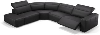 Sofanella Sofalandschaft LENOLA Ledercouch Echtleder Big Sofa in Schwarz XL: 332 Breite x 109 Tiefe