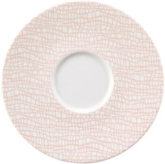 Kombi-Untertasse 16,5 cm Life Fashion Posh Rose Seltmann Weiden Kaffeetasse - Mikrowelle geeignet, Spülmaschinenfest