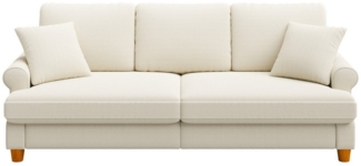 ToteBox Big-Sofa Dreisitzer Chenille Sofa 220cm Federkern + Massivholz+Atmungsaktiv