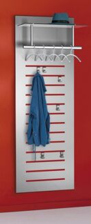 Wandgarderobe tec-art 6066 inkl 5 Bügel und 6 Haken