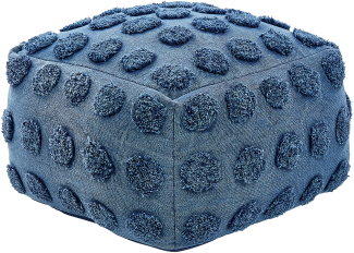 Pouf VISHVI Blau Baumwolle 50 cm 50 cm