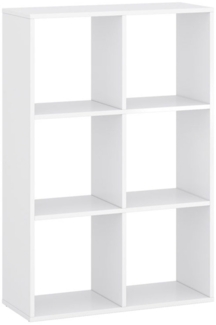 Bücherregal Voyage Raumteiler 72x29x107cm weiß