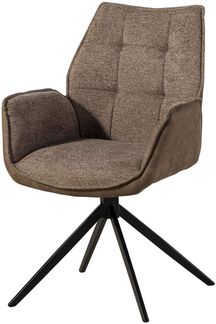Drehstuhl 61x61x89 braun / braun HENRI #100