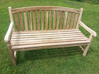 Teak Sitzbank Bank Gartenbank Holzbank Teakbank Parkbank Windsor 120cm