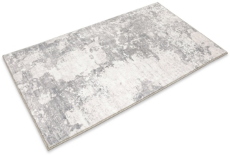 Wecon home Badematte Samu, Höhe 5 mm, Polyester, rechteckig, Marmor Design, waschbar, rutschfest, schnell trocknend, Badteppich