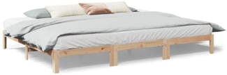 vidaXL Familienbett ohne Matratze 270x200 cm Massivholz Kiefer 3324568