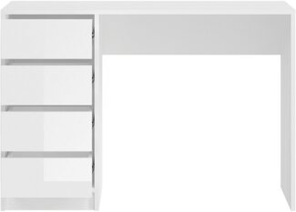 INOSIGN Schreibtisch Pisa, Breite 110 cm, 4 Schubkästen, hochglanz Schubkastenfront, grifflose Optik, individuell einsetzbar, Schminktisch, Homeoffice
