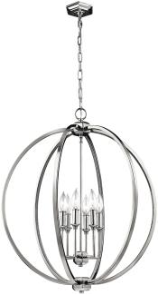 Pendellampe, Deckenleuchte, Stahl Nickel, D 62,2 cm