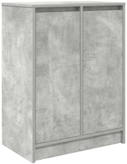 vidaXL Schuhschrank Betongrau 57x34x76 cm Holzwerkstoff 861871