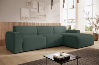 AX LIVING Couch Sofa L Form Didim mini Grün 310 cm breit, stilvoll R