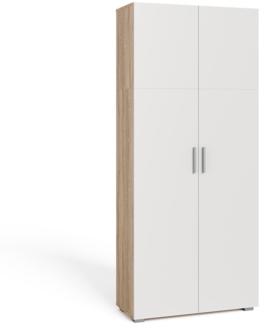 Vicco Aktenregal Weiß/Sonoma 80 x 182.4 cm, Frank