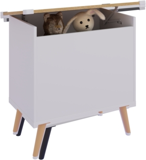 VCM Sitzbank Bosula 921062 Weiß / Honig-Eiche H. 65 x B. 68 x T. 39 cm