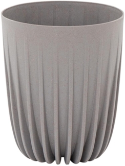 SIENA GARDEN Pflanzgefäß PALMA grau 19 cm Kunststoff/Holz, 19 x 19 x 22,6 cm