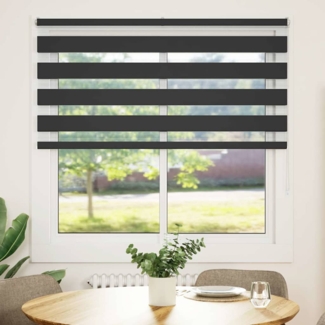 vidaXL Zebrarollo Schwarz 145x100 cm Stoffbreite 140,9 cm Polyester 4014218