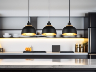 R30813032 Pendelleuchte PUNCH schwarz matt 3x E27, Höhe ca. 150 cm