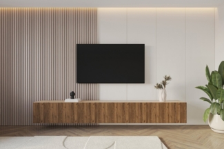 ALTDECOR Lowboard NOA-2 (3 St, TV-Schrank, TV Möbel, TV Cabinet, Fernsehtisch hängend 3x100 cm), Fernseher schrank, TV Kommode, TV Tisch, TV Sideboard, TV Boar