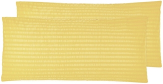 ZOLLNER Kissenbezug, (2 Stück), 40 x 80 cm, 100% Baumwolle, vom Hotelwäschespezalisten, Seersucker