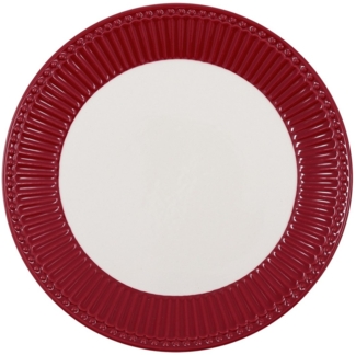Greengate Teller 23 cm Alice claret red