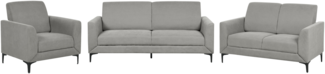 Sofa Set grau 6-Sitzer FENES