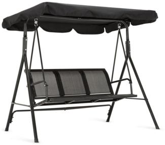MCombo Hollywoodschaukel MCombo 3-Sitzer Hollywoodschaukel Gartenschaukel 8007, 3-Sitzer, outdoor, Gartenliege Schaukelbank, Schaukelbank mit Sonnendach