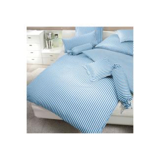 Hochwertige Janine Mako-Satin BETTWÄSCHE MODERN CLASSIC 3912 in verschiedenen Größen und Farben 200x200 / 80x80 cm hellblau 22