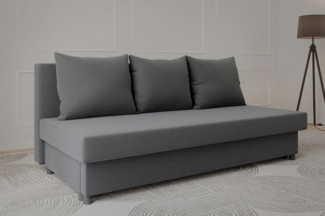 MOEBLO Schlafsofa KAMAZO, Sofa ausziehbar mit Bettkasten, Stoffbezug & Kissen Couch Polstergarnitur Wohnlandschaft Polstersofa, Liegefläche 190x130 cm, mit Schlaffunktion und Stauraum, mit Relaxfunktion